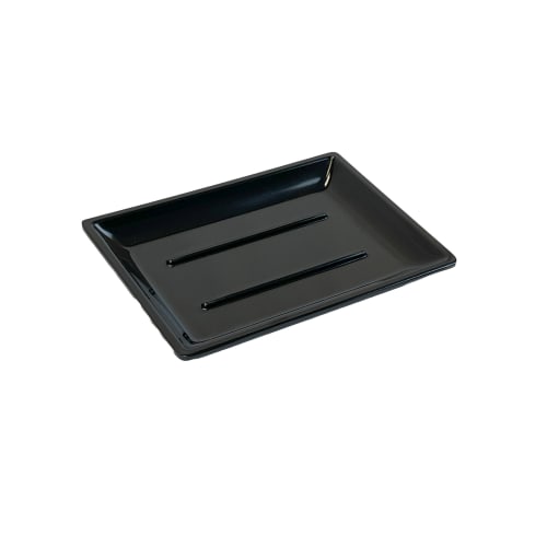 Jabonera de melamina colección Del Mar, negro pulido